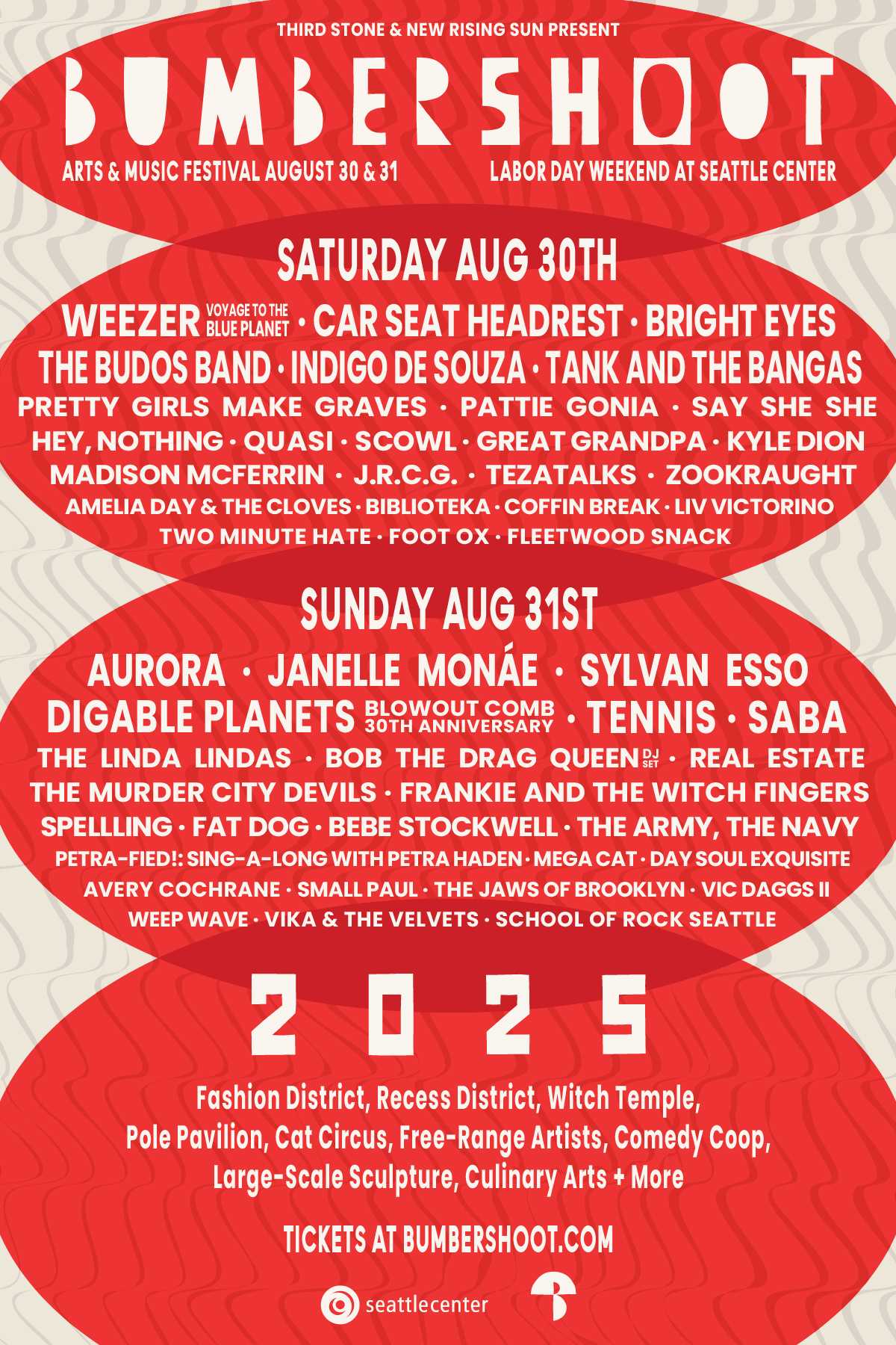2025 Bumbershoot Music Admat